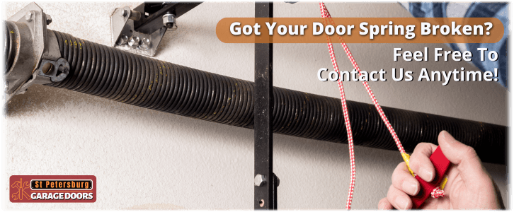 Broken Garage Door Spring St Petersburg FL